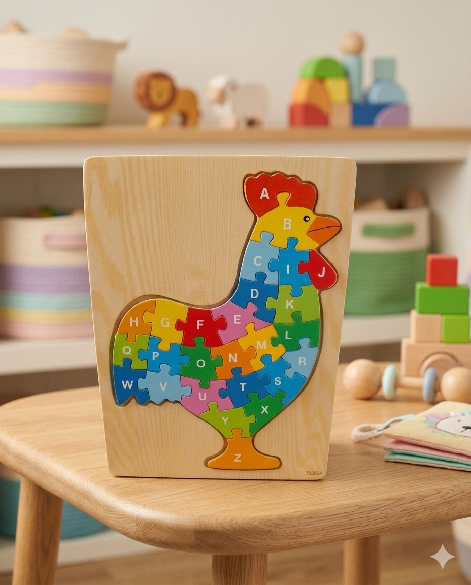 Alphabet Rooster Puzzle