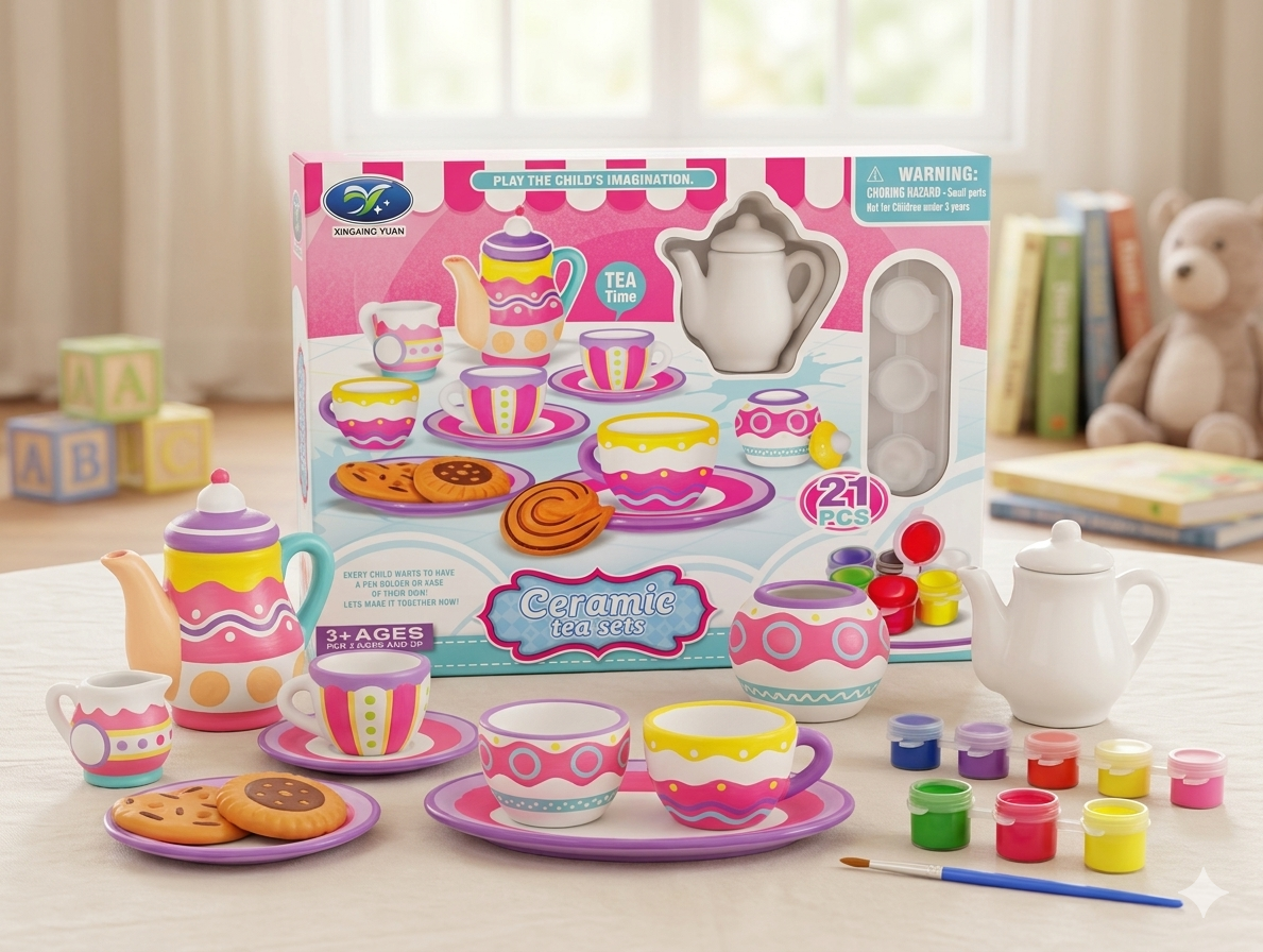 Ceramic Painting Tea Set
