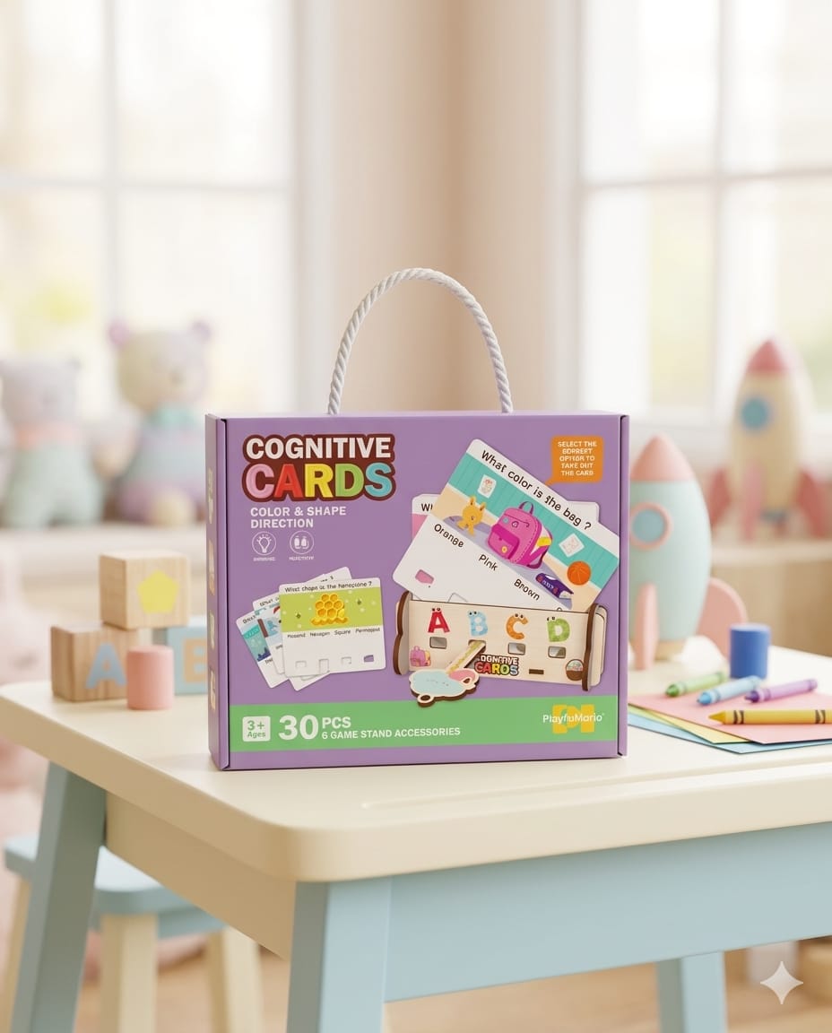 Cognitive Cards Interactive Shape & Color Learning Game