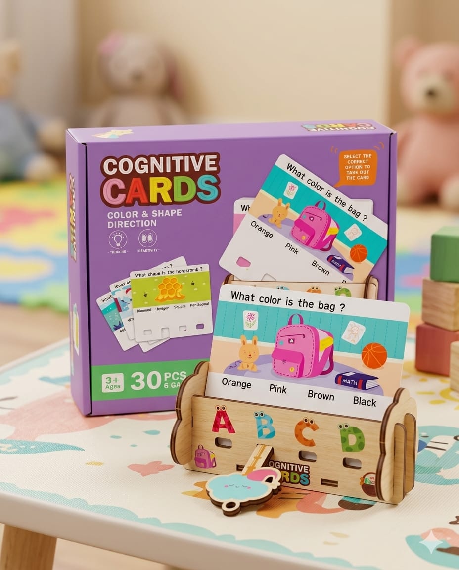 Cognitive Cards Interactive Shape & Color Learning Game