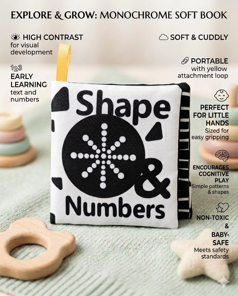 Shapes & Numbers Cloth Book