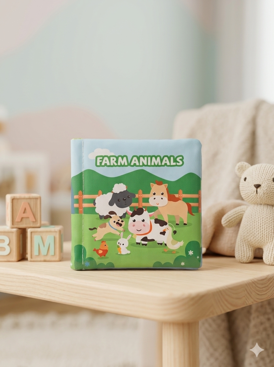 Farm Animals Cloth Book