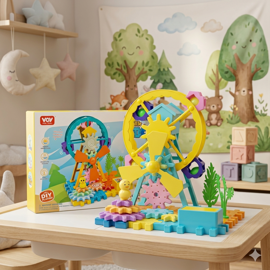 Ferris Wheel Gears Blocks Toy