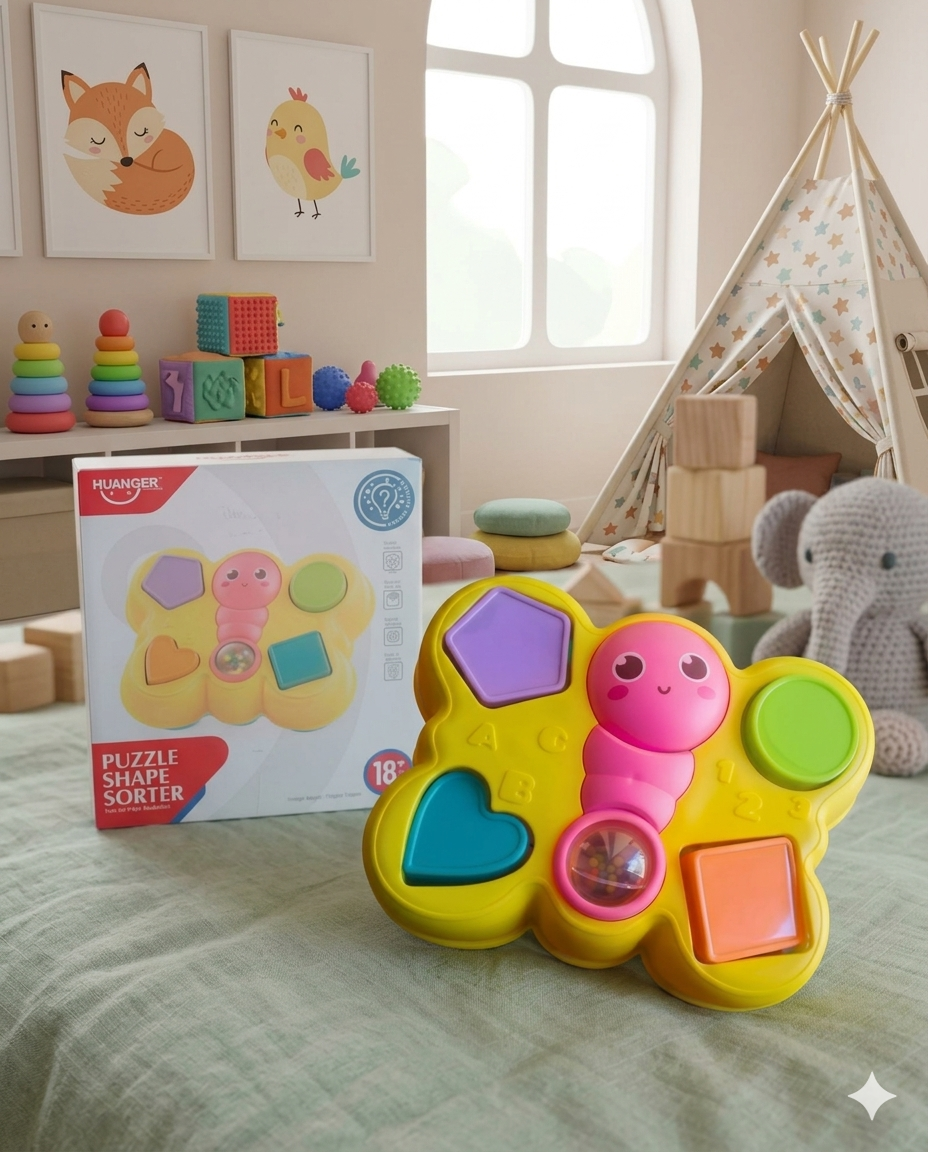 Huanger Butterfly Puzzle Shape Sorter