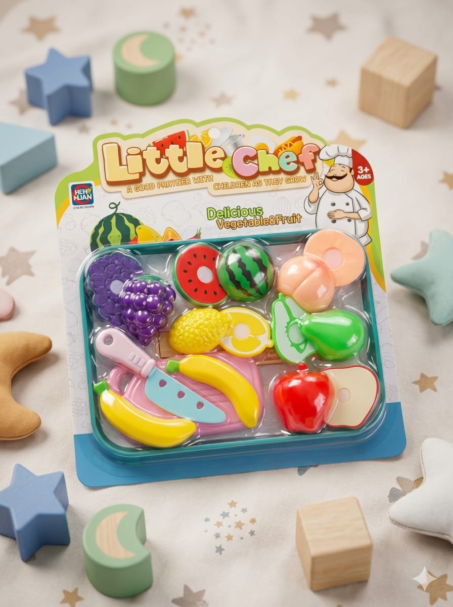 Little Chef Delicious Fruit & Vegetable Cutting Play Food Set