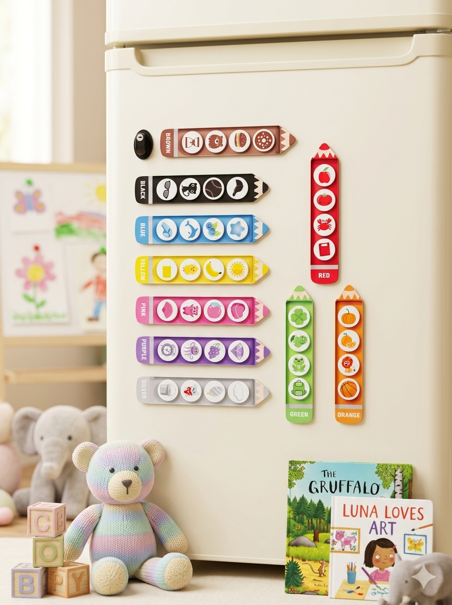 Magnetic Colour Sorting Crayons Set