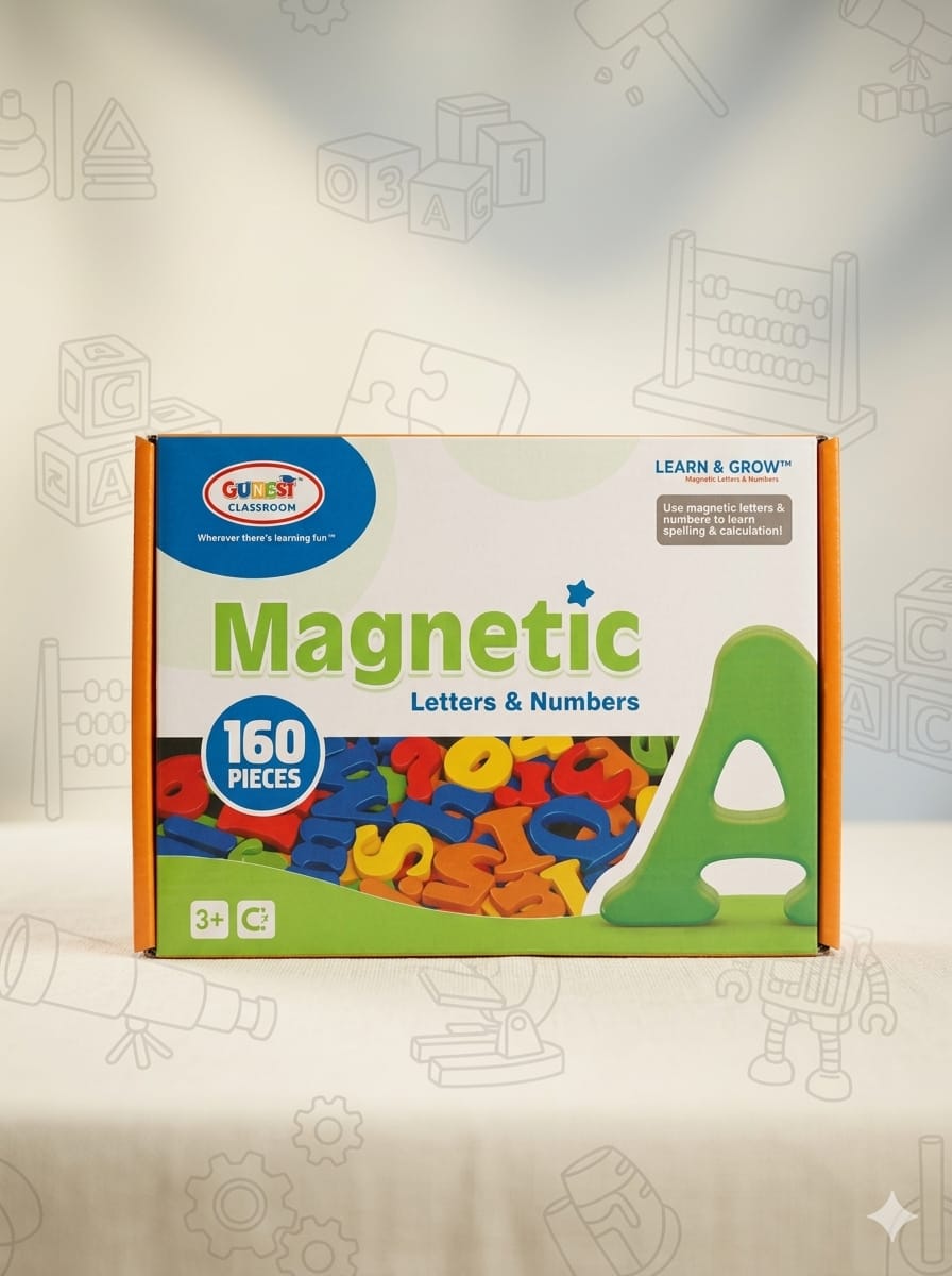 Magnetic Letters & Numbers (160 pieces)