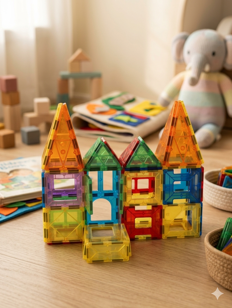 Magnetic Tiles (60 pieces)