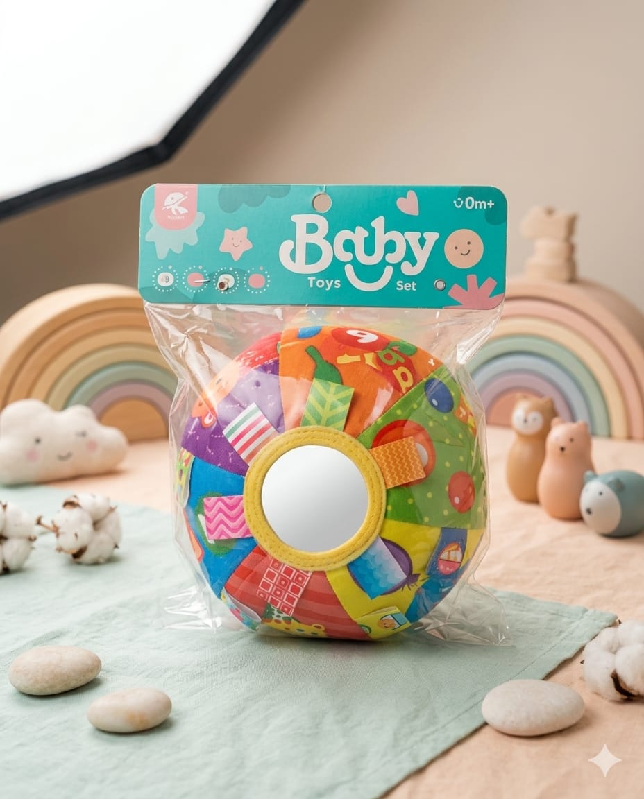 My First Sensory Discovery Soft Ball with Peek-a-Boo Mirror