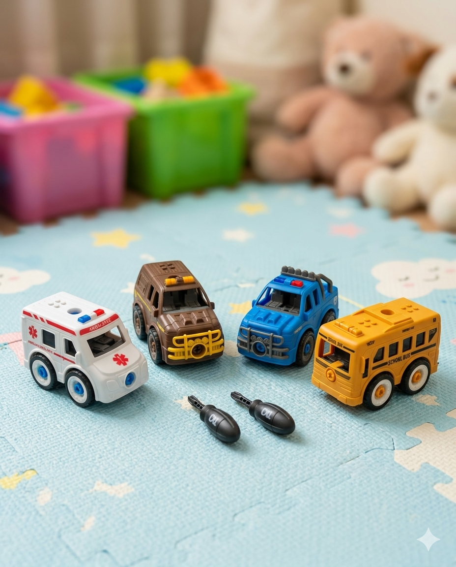 Take-Apart City Rescue Fleet Vehicle Set