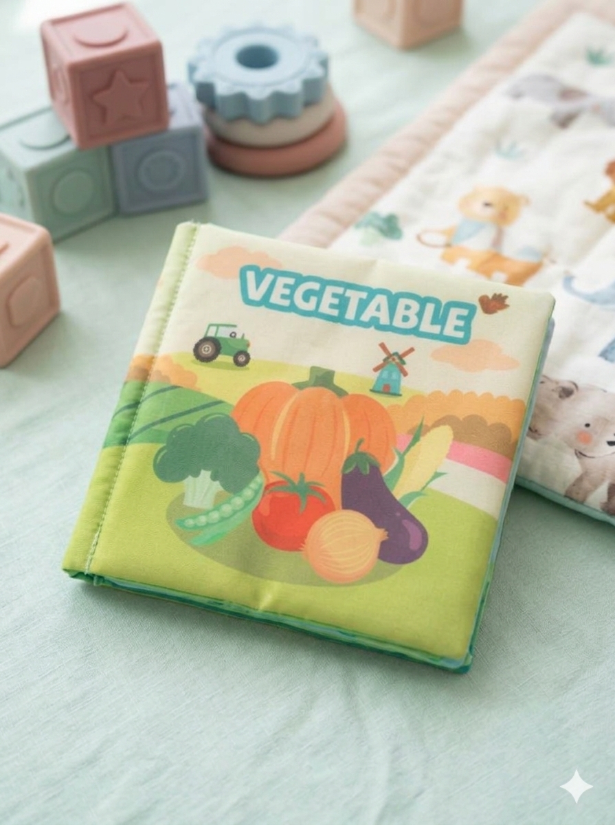 Vegetables Cloth Book