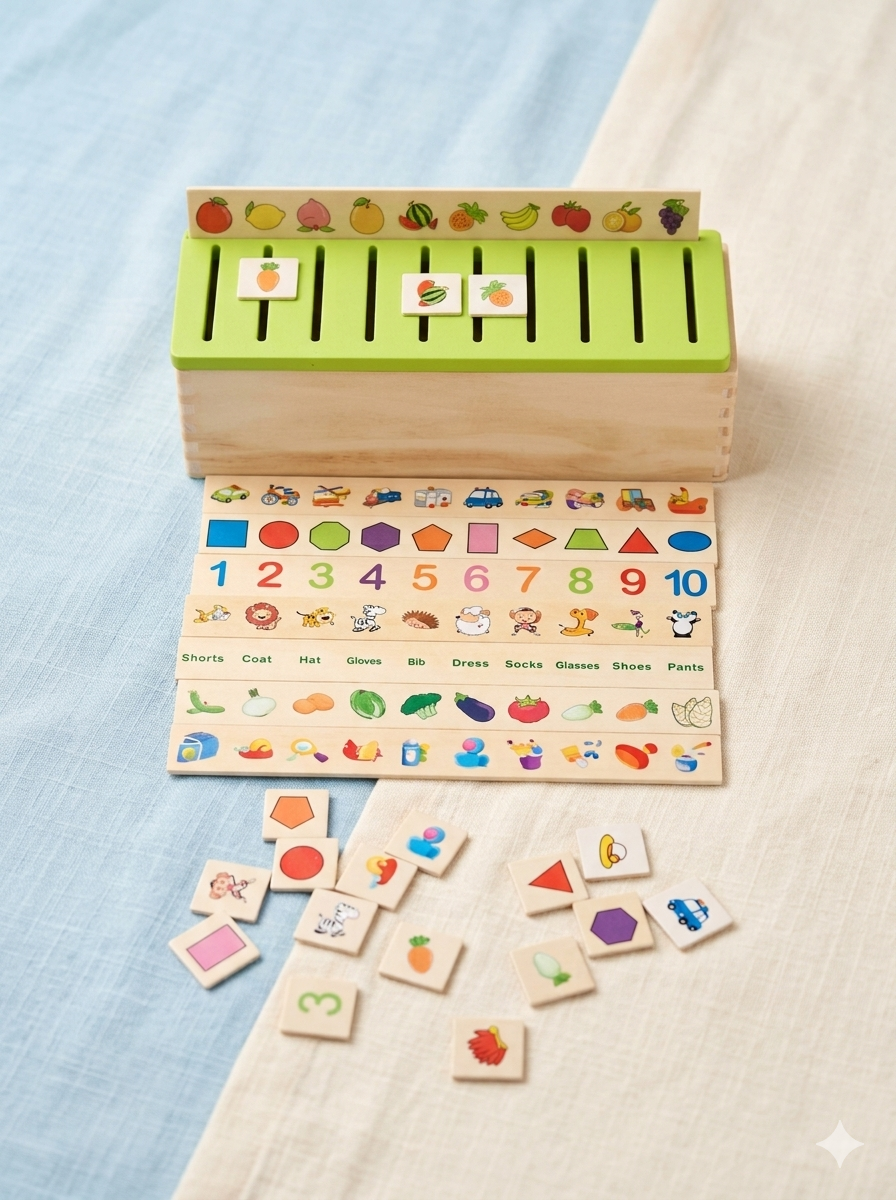 Wooden Multi-Learning Classification Set