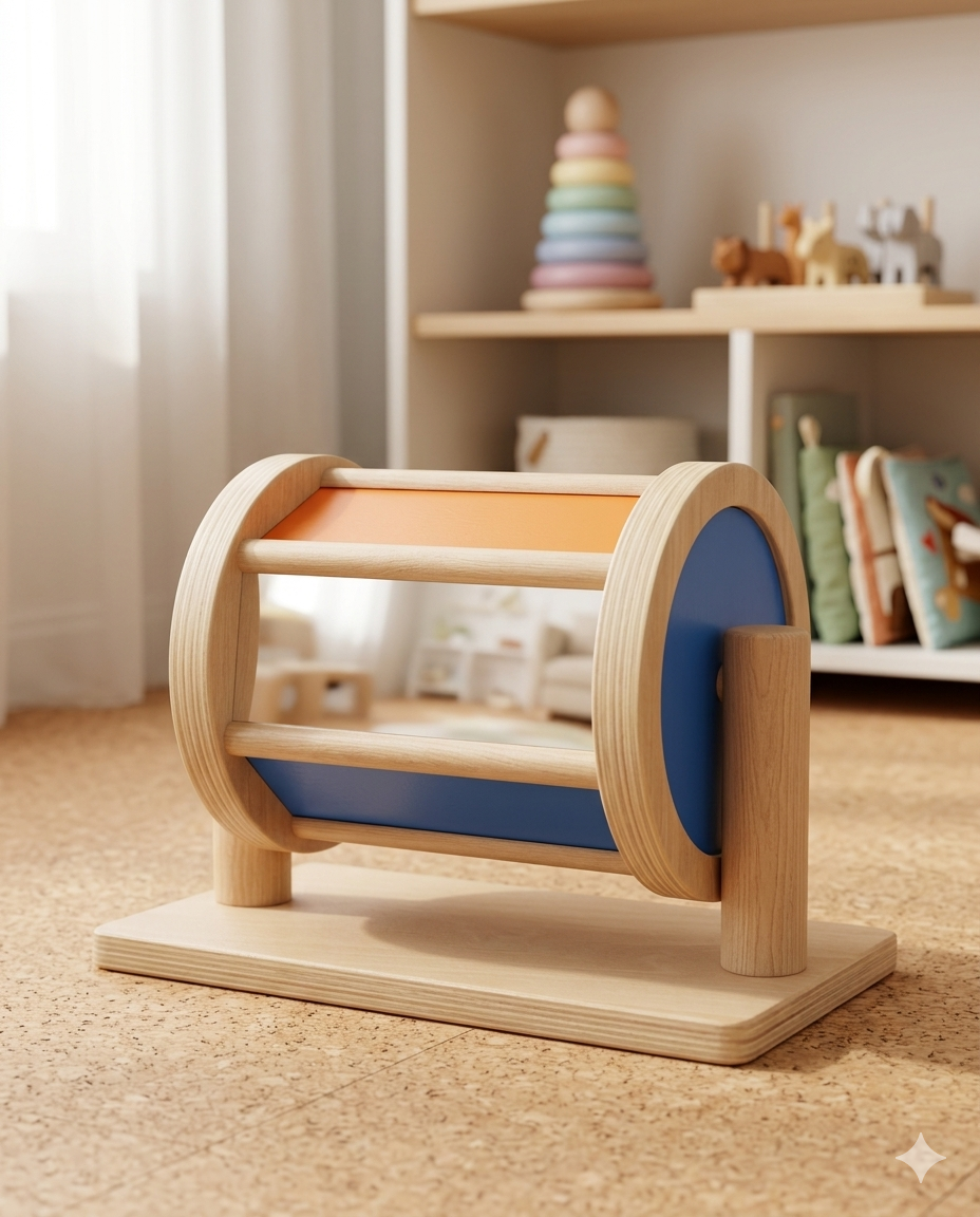 Wooden Spinning Drum